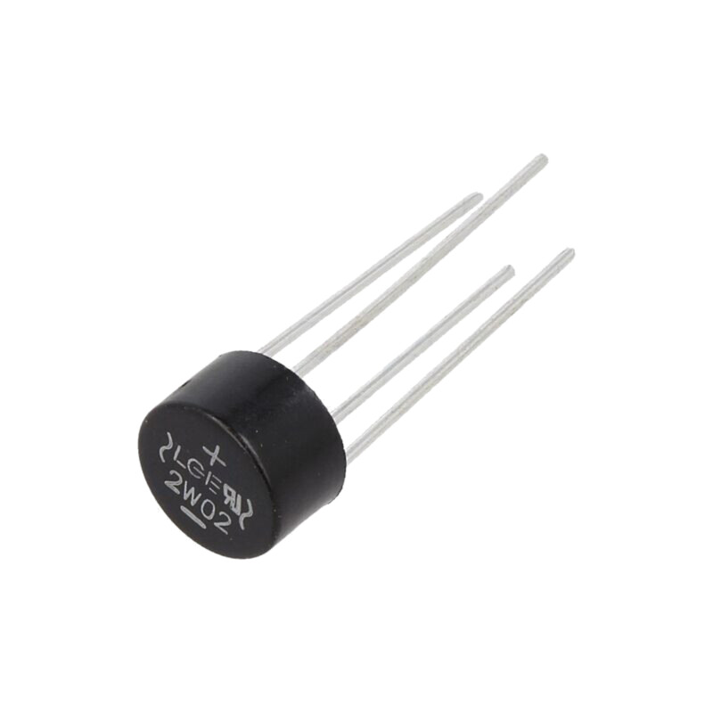 Punte redresoare: monofazat; Urmax: 200V; If: 2A; Ifsm: 50A; rotund Punte redresoare: monofazat; Urmax: 200V; If: 2A; Ifsm: 50A; rotund
