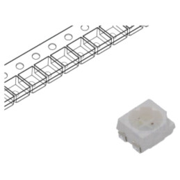 LED; SMD; 3528,PLCC4; roşie/verde; 3,5x2,8x1,9mm; 120/120°; 20mA