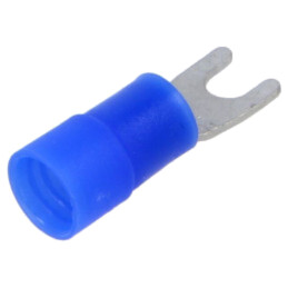 Vârf: furcă; M3; 1,5÷2,5mm2; crimpat; pe cablu; izolată; cositorit