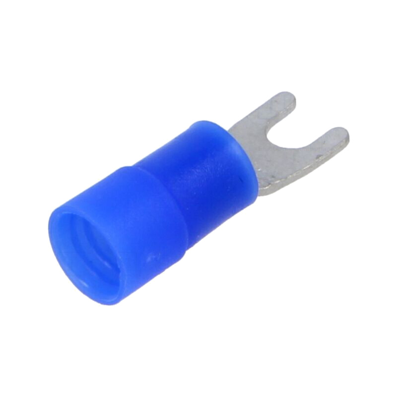 Vârf: furcă; M3; 1,5÷2,5mm2; crimpat; pe cablu; izolată; cositorit Vârf: furcă; M3; 1,5÷2,5mm2; crimpat; pe cablu; izolată; cositorit