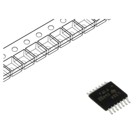 IC: amplificator operaţional; 1,2MHz; Ch: 4; TSSOP14; rolă,bandă