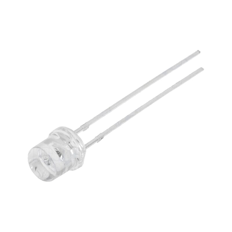 LED; 5mm; verde; 2180÷3000mcd; 140°; Parte frontală: plat; 2,8÷4VDC LED; 5mm; verde; 2180÷3000mcd; 140°; Parte frontală: plat; 2,8÷4VDC