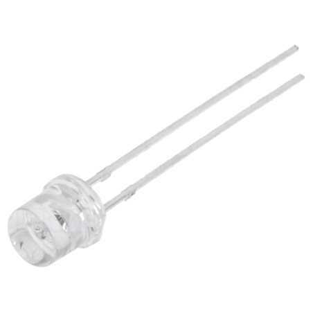 LED; 5mm; verde; 2180÷3000mcd; 140°; Parte frontală: plat; 2,8÷4VDC