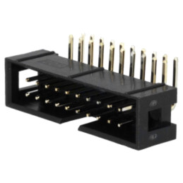 Conector: IDC; soclu; tată; PIN: 20; în unghi 90°; THT; aurit; 2,54mm