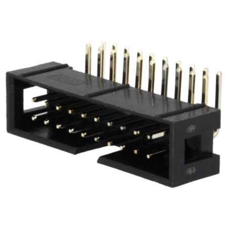 Conector: IDC; soclu; tată; PIN: 20; în unghi 90°; THT; aurit; 2,54mm
