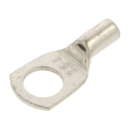 Vârf: inelar tubular; M6; 2,5mm2; crimpat; pe cablu; neizolat