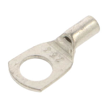 Vârf: inelar tubular; M6; 2,5mm2; crimpat; pe cablu; neizolat