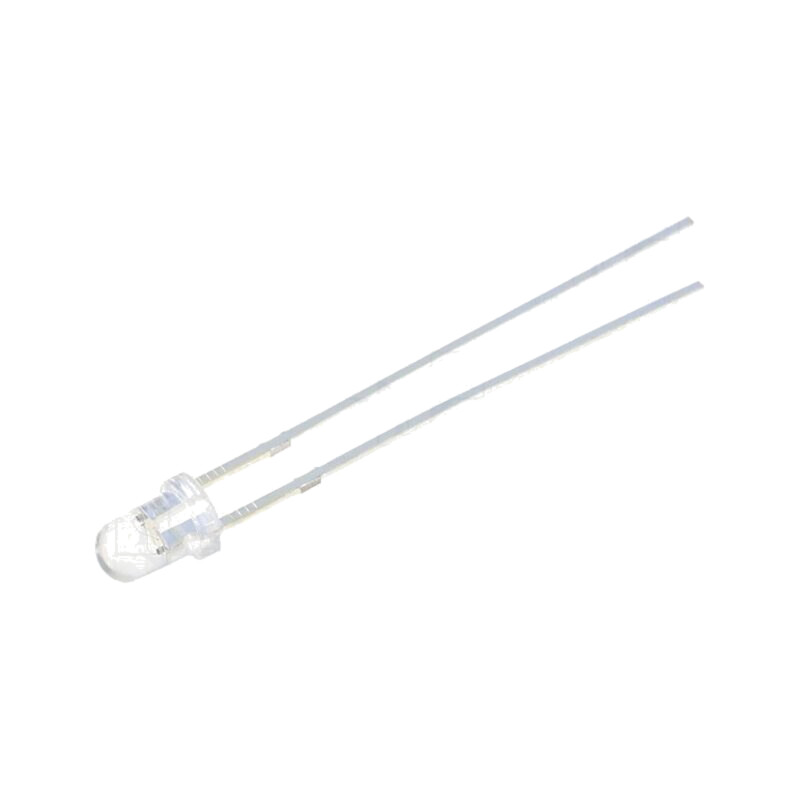 LED; 3mm; roşie; 1120÷1560mcd; 30°; Parte frontală: convex LED; 3mm; roşie; 1120÷1560mcd; 30°; Parte frontală: convex