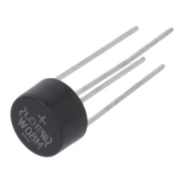 Punte redresoare: monofazat; Urmax: 800V; If: 1,5A; Ifsm: 50A; WOM