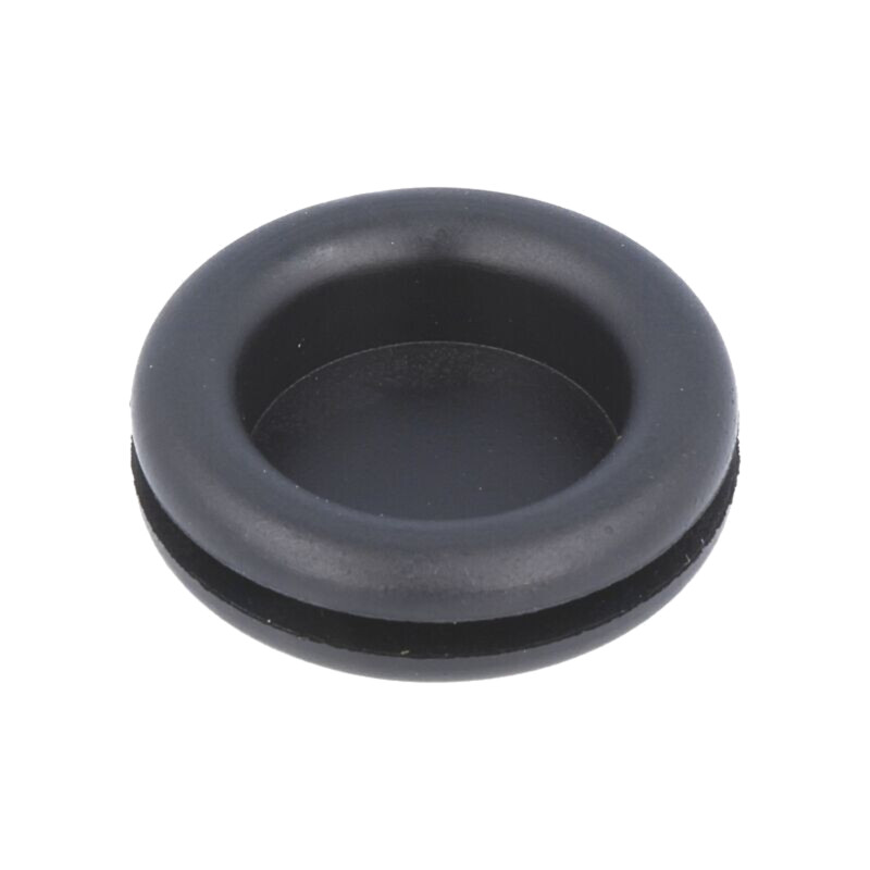 Manşon; cu cap adâncit; Øorif.mont: 19mm; Øorif: 16mm; gumă; neagră