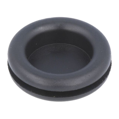 Manşon; cu cap adâncit; Øorif.mont: 19mm; Øorif: 16mm; gumă; neagră