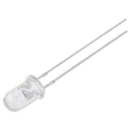 LED; 5mm; mov; 200mcd; 15°; Parte frontală: convex; 2,8÷3,9VDC