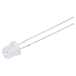 LED; 5mm; galbenă; 68÷100mcd; 140°; Parte frontală: plat; Nr.term: 2