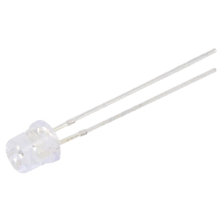 LED; 5mm; galbenă; 68÷100mcd; 140°; Parte frontală: plat; Nr.term: 2