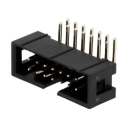 Conector: IDC; soclu; tată; PIN: 14; în unghi 90°; THT; aurit; 2,54mm