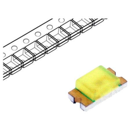 LED; SMD; 1206; alb rece; 260mcd; 130°; 20mA; 2,8÷3,8VDC; 70mW