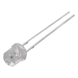 LED; 5mm; galbenă; 1120÷2180mcd; 140°; Parte frontală: plat