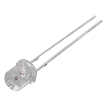 LED; 5mm; galbenă; 1120÷2180mcd; 140°; Parte frontală: plat