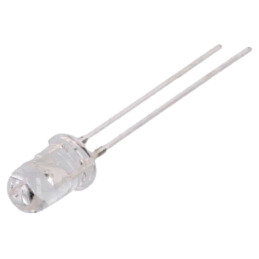LED; 5mm; galbenă; 2180÷4200mcd; 60°; Parte frontală: convex