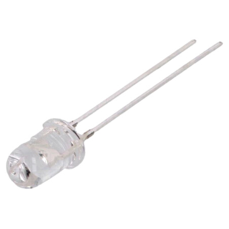 LED; 5mm; galbenă; 2180÷4200mcd; 60°; Parte frontală: convex