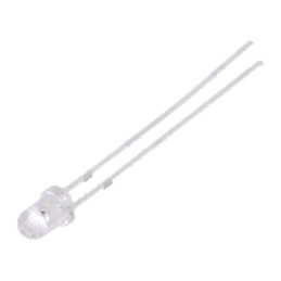 LED; 3mm; albastru; 4200÷5500mcd; 30°; Parte frontală: convex