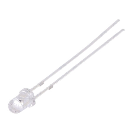 LED; 3mm; albastru; 4200÷5500mcd; 30°; Parte frontală: convex