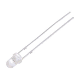 LED; 3mm; galbenă; 4200÷5000mcd; 30°; Parte frontală: convex