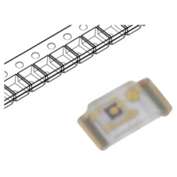 LED; SMD; 0402; verde; 12÷35mcd; 1x0,5x0,2mm; 120°; 20mA; λd: 571nm