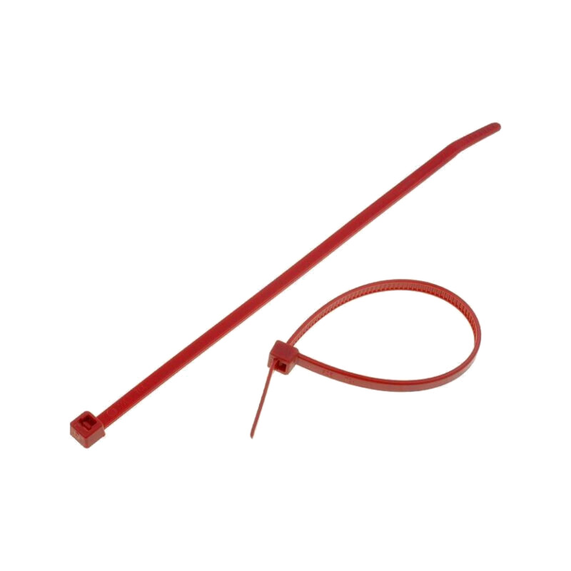 Colier de strângere; L: 150mm; W: 3,5mm; roşie; poliamidă; 135N