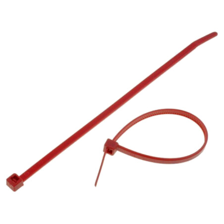 Colier de strângere; L: 150mm; W: 3,5mm; roşie; poliamidă; 135N