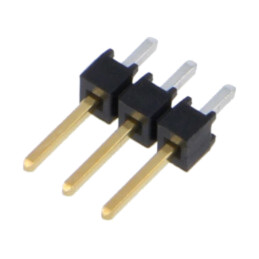 Conector: şiruri pini; şir pini; tată; PIN: 3; drept; 2,54mm; THT