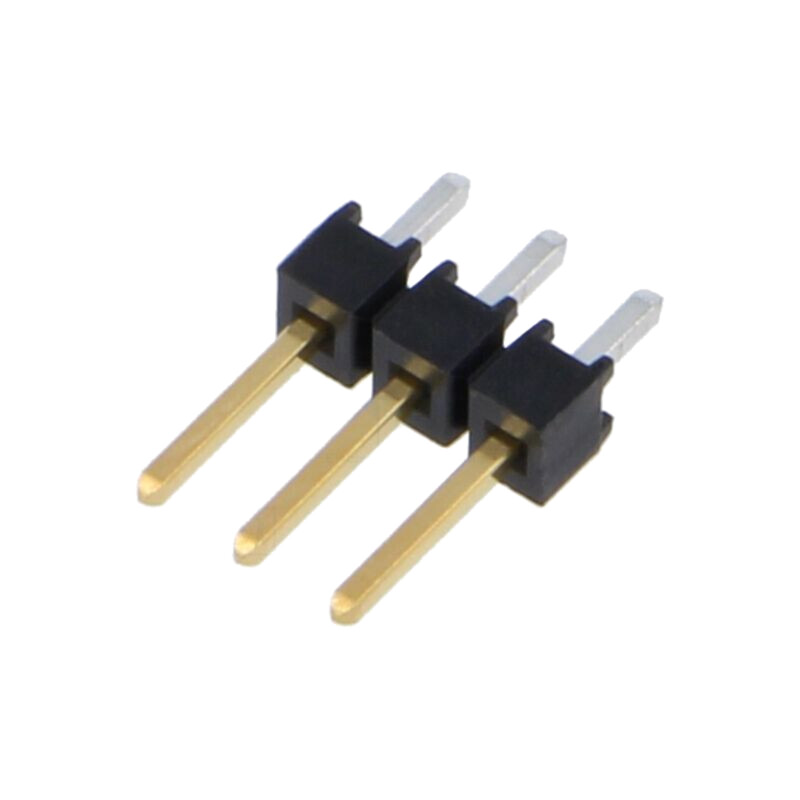 Conector: şiruri pini; şir pini; tată; PIN: 3; drept; 2,54mm; THT Conector: şiruri pini; şir pini; tată; PIN: 3; drept; 2,54mm; THT