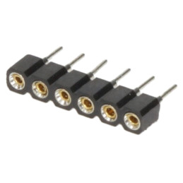 Conector: şiruri pini; soclu; mamă; PIN: 6; contacte întoarse; THT