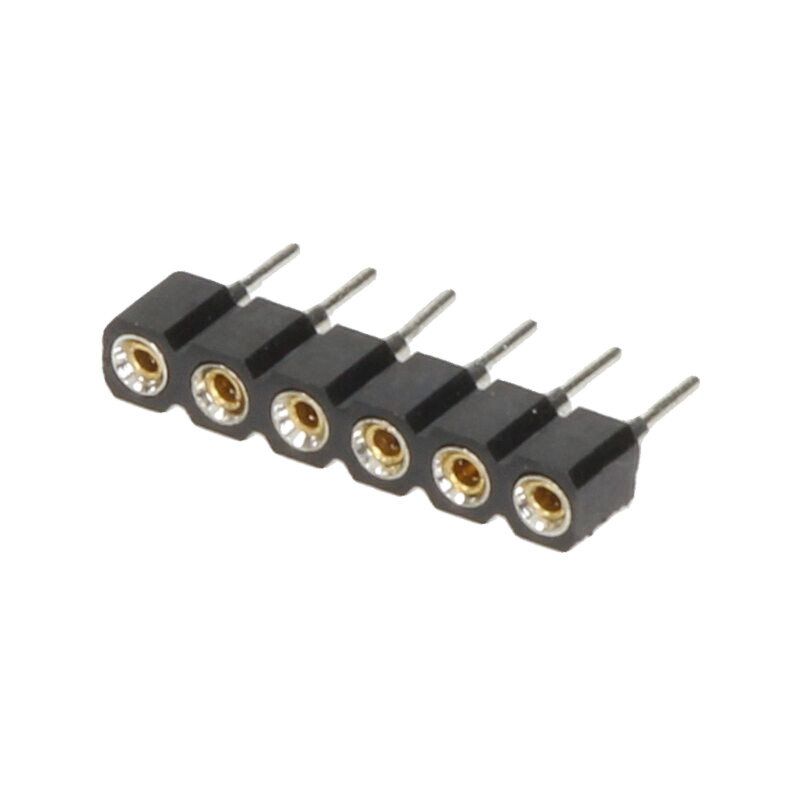 Conector: şiruri pini; soclu; mamă; PIN: 6; contacte întoarse; THT Conector: şiruri pini; soclu; mamă; PIN: 6; contacte întoarse; THT