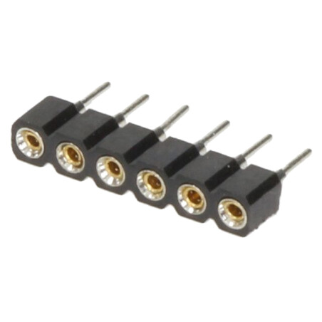Conector: şiruri pini; soclu; mamă; PIN: 6; contacte întoarse; THT