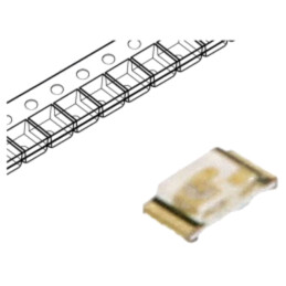 LED; SMD; 0603; verde; 28÷280mcd; 1,6x0,8x0,35mm; 130°; 5mA; 76mW