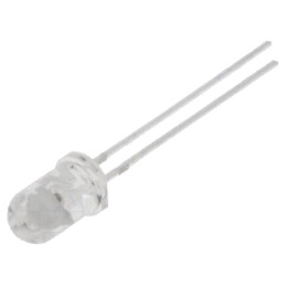LED; 5mm; albastru; 4200÷7000mcd; 30°; Parte frontală: convex