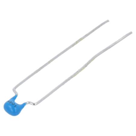 Condensator: ceramic; 100nF; 100V; X7R; ±10%; THT; 5mm