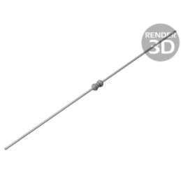 Rezistor: metal glaze; THT; 20MΩ; 0,5W; ±1%; Ø4x10mm; 200ppm/°C