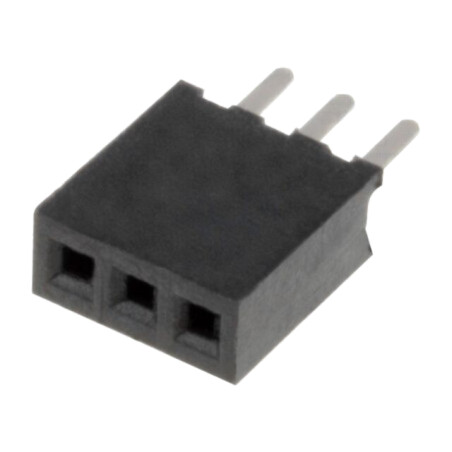 Conector: şiruri pini; soclu; mamă; PIN: 3; drept; 1,27mm; THT; 1x3
