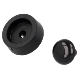Picioruş pentru montare rapidă; neagră; polietilenă; A: 5mm