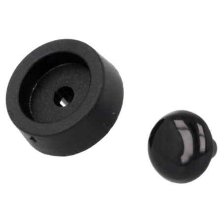 Picioruş pentru montare rapidă; neagră; polietilenă; A: 5mm