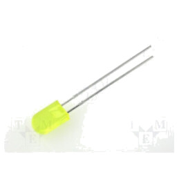 LED; dreptunghiulară; 5x2,5mm; galbenă; 2÷8mcd; 100°; 20mA