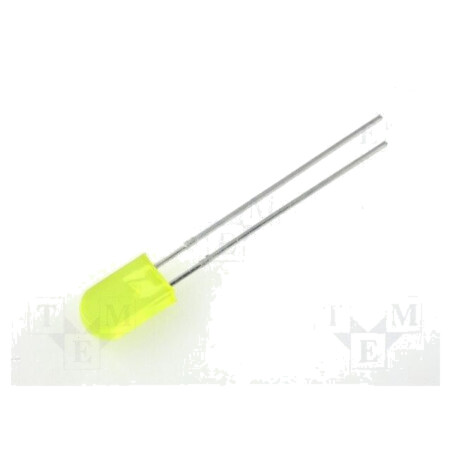 LED; dreptunghiulară; 5x2,5mm; galbenă; 2÷8mcd; 100°; 20mA