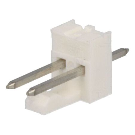 Conector: cablu-placă; soclu; tată; KK 254; 2,54mm; PIN: 2; THT; albă