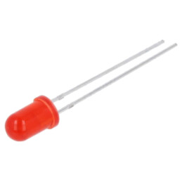 LED; 5mm; roşie; 2500÷4500mcd; 40°; 1,9÷2,6VDC; Nr.term: 2; -40÷85°C