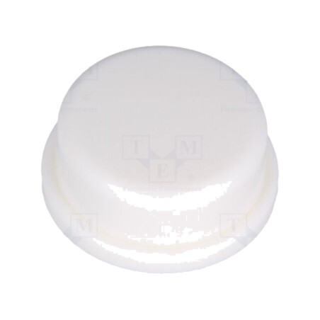 Tastă; rotund; albă; Ø13mm