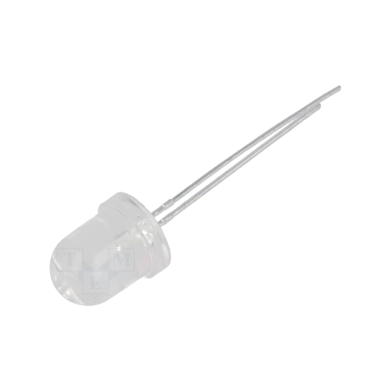 LED; 8mm; alb rece; 6000÷11000mcd; 30°; Parte frontală: convex LED; 8mm; alb rece; 6000÷11000mcd; 30°; Parte frontală: convex