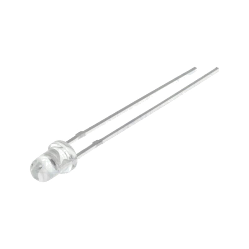 LED; 3mm; albastru; 330÷500mcd; 30°; Parte frontală: convex