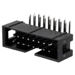 Conector: IDC; soclu; tată; PIN: 16; în unghi 90°; THT; aurit; 2,54mm